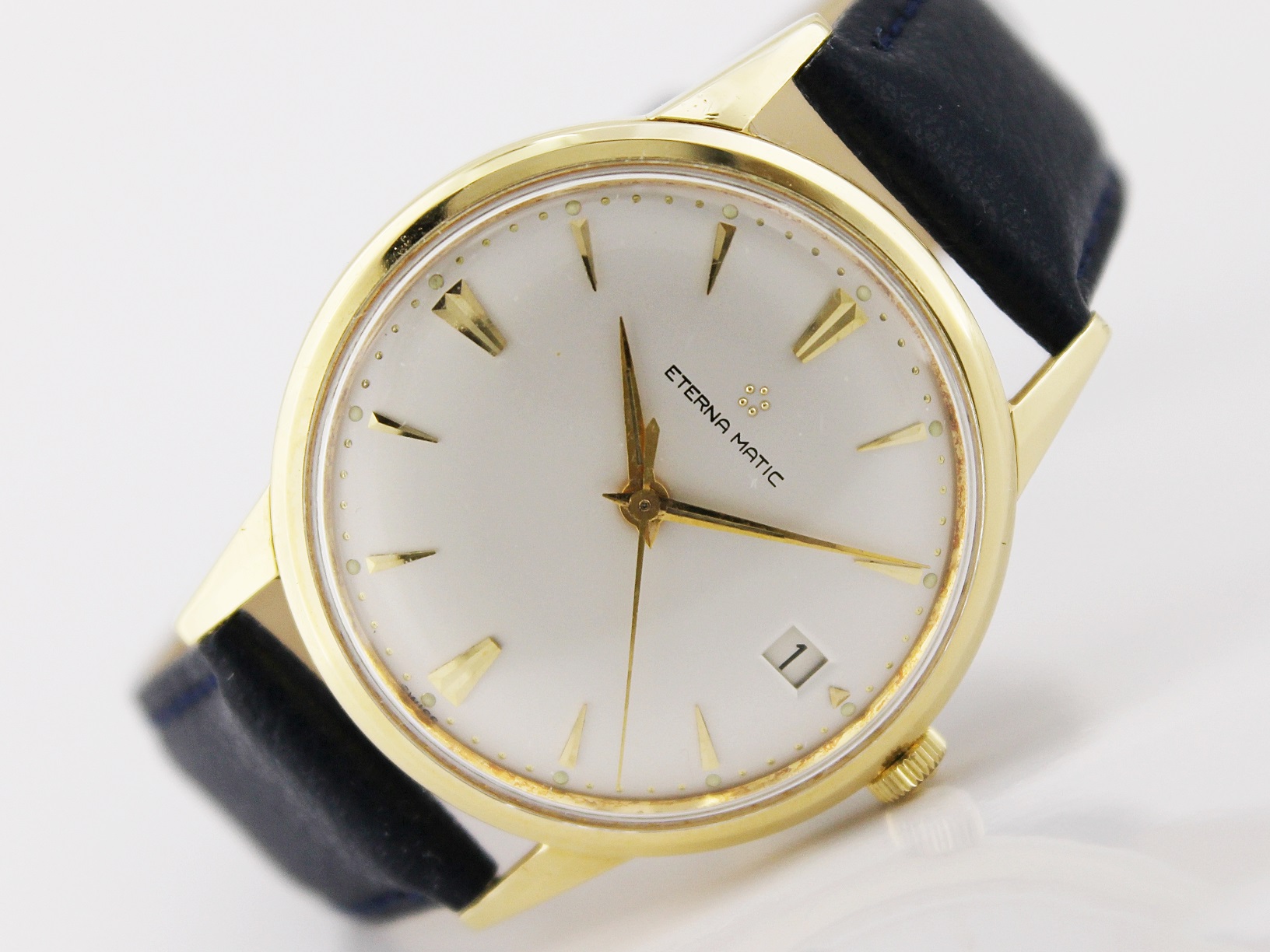 Eterna Matic Herrenuhr in 750/- Gelbgold! | eBay